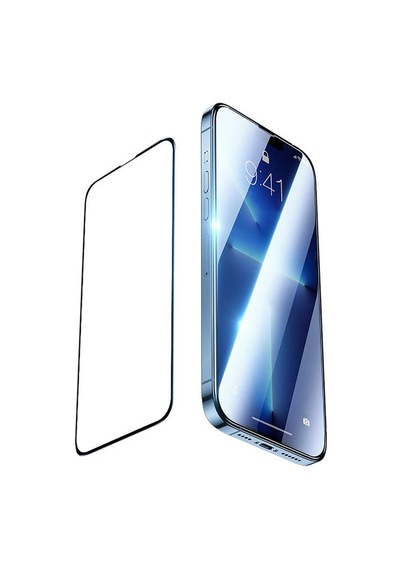 Logis Apple Uyumlu iPhone 13 Pro Max 9d Seramik Tam Kaplayan Ekran Koruyucu Cam