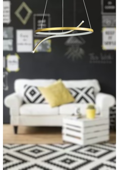 Snake Eskitme Renk Beyaz Ledli Yatak Odası Mutfak Salon Led Avize Eskitme