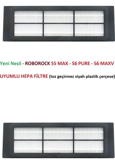 Mi Robot Vacuum Model: Sdjqr02rr Uyumlu Yeni Nesil Ultra Hepa Filtre 2 Adet