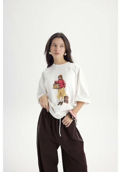 Mai Studios Co. Arles Kahve T-shirt Eşofman Takım Kahve
