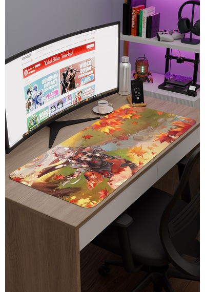 Kazuha Genshin Impact Anime Gacha V4 - 90x40 Xxl Gaming Mouse Pad Fare Altlığı