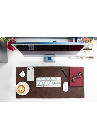 Atelier 91 Saddle Heritage Leather Desk Mat - Medium M