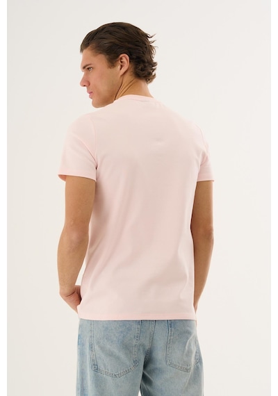 Alexandergardi Alexandergardı Dokulu Erkek T-shirt Pembe