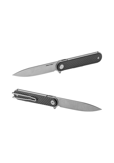 Real Steel Iris Flipper G10 + Karbon Fiber Sap 12c27 Çelik Kamp Çakısı 8061af Kum