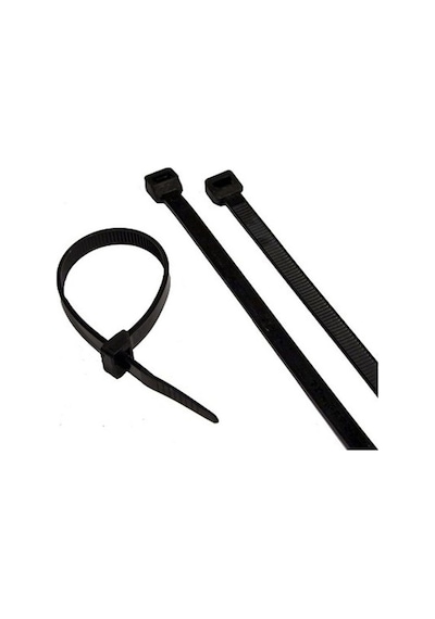 3.6 250Mm - Siyah - 25Cm Kablo Bağı - Cırt  Kelepçe
