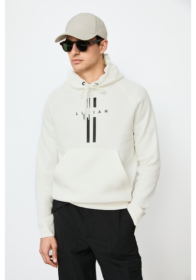 Lufian Decland Erkek Sweatshirt Kırık Beyaz Kırık Beyaz 112030207100510