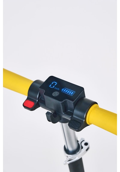 Elektrikli Çocuk Scooter 130w 3 Kademe Hız Ayarlanabilir Gidon Uzun Menzil Koruma Seti Hediye Sarı