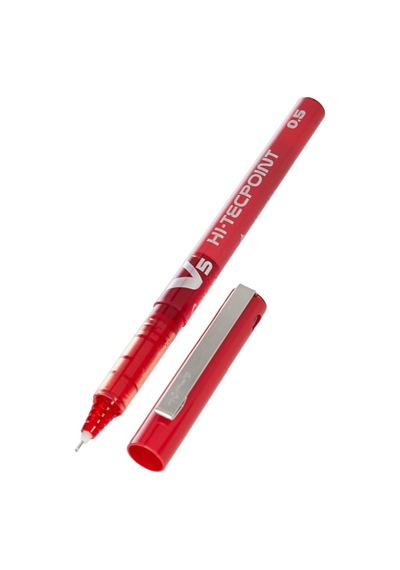 Pilot V5 Hi-tecpoint 0.5 Mm Sıvı Mürekkepli Rollerball Kalem 6 Renk Set Çok Renkli