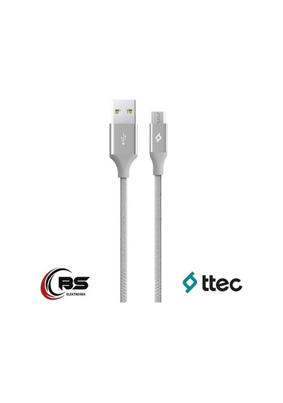Ttec Micro Usb Şarj Kablosu Hızlı Şarz Destekli 1.2 Metre
