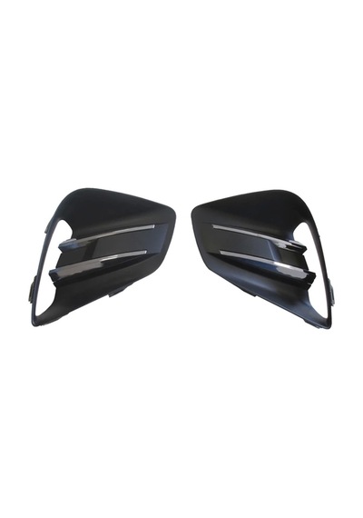 Renault Clio 5 Hatchback 2020-2023 Sis Lamba Kapağı Sağ - Sol Set 2 Parça Deliksiz Nikelajlı Oem
