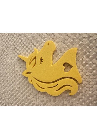 3d Baskı Sevimli Tek Boynuzlu At Duvar Dekoru Çocuk Odası Duvar Süsü