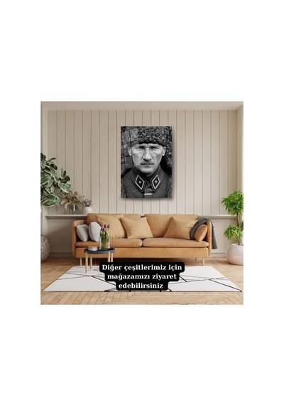 Atatürk Askeri Üniformalı Siyah Beyaz Fotoğraf Temperli Cam Tablo Atatürk Temalı Dekoratif Duvar Tablosu, Salon, Ofis Ve Çalışma Alanı Dekoru, Atatürk Askeri Üniformalı Siyah Beyaz Fotoğraf Temperli Cam Tablo Atatürk Temalı Dekoratif Duvar Tablosu, Salon, Ofis Ve Çalışma Alanı Dekoru,
