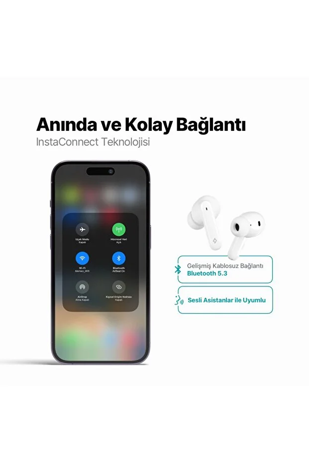 Ttec 2KM147B Airbeat Snap True Bluetooth 5.3 Kulak İçi Kulaklık