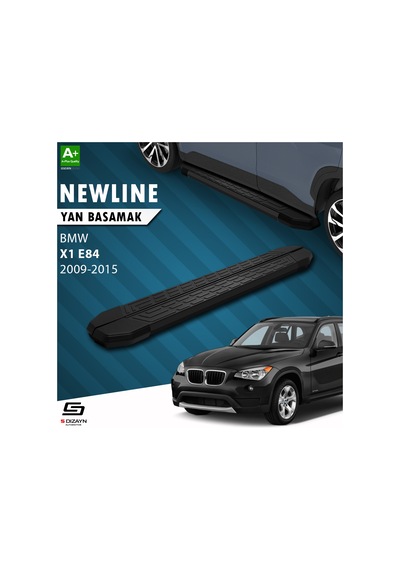 S-dizayn Bmw X1 E84 Newline Siyah Yan Basamak 183 Cm 2009-2015