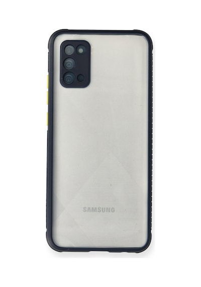 Samsung Galaxy Uyumlu A02s Kılıf Miami Şeffaf Silikon - Lacivert Bz8683140167950