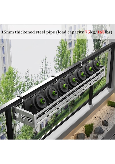Tr Ayarlanabilir Kancalı Bu Balkon Saksısı Standı, Saksıları Pencereye, Terasta Veya Bahçeye Asmak İçin İdealdir Diğer