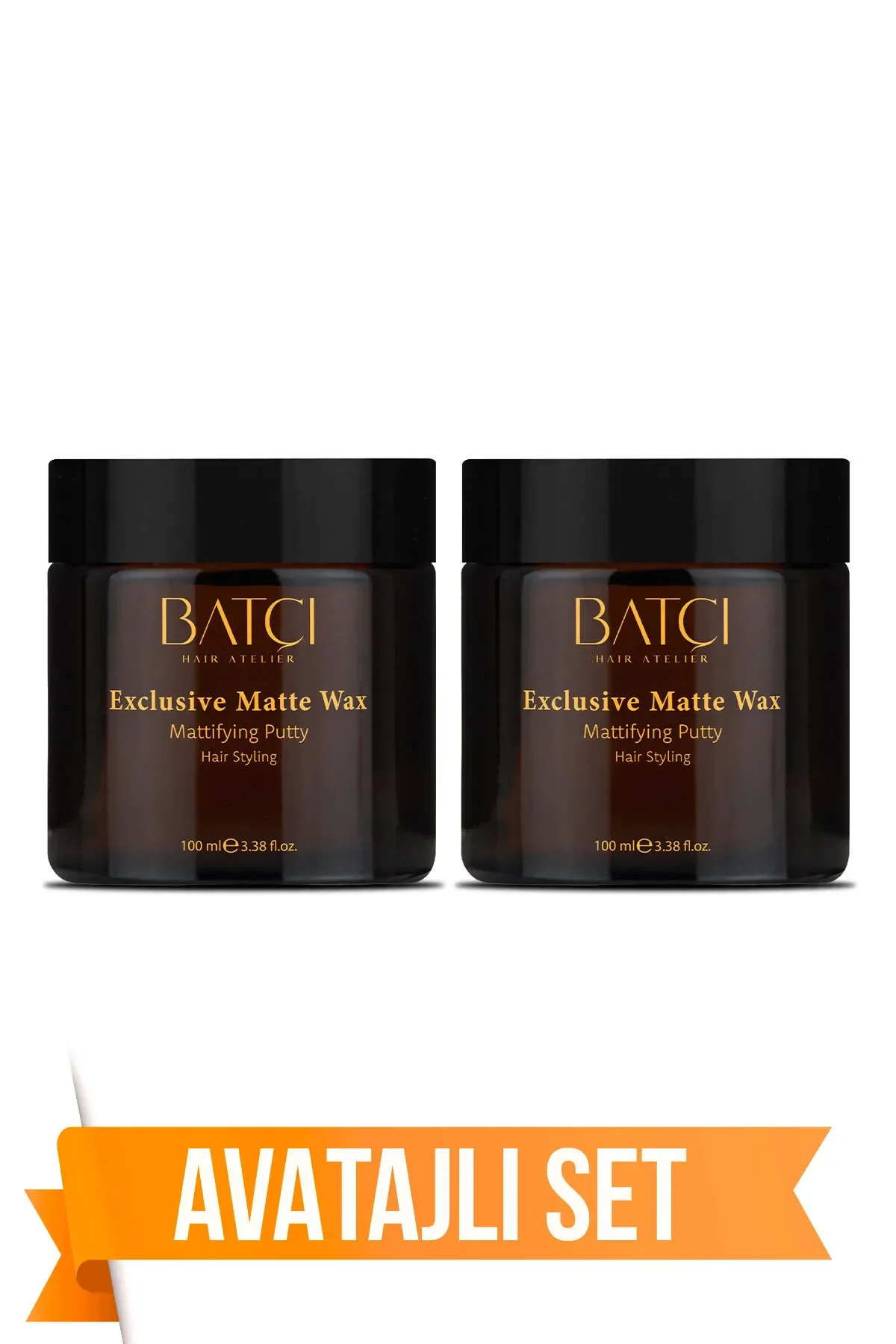 Exclusive Matte Güçlü Tutucu Saç Şekillendirici Mat Wax 100ml 2'li Avantajlı Set