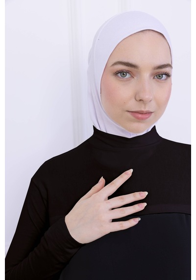 Loggia Balıkçı Yaka Boyunluklu Kolluk Acı Kahve - Likralı Dik Yakalı Kadın Body Tesettür Crop Bolero Acı Kahve