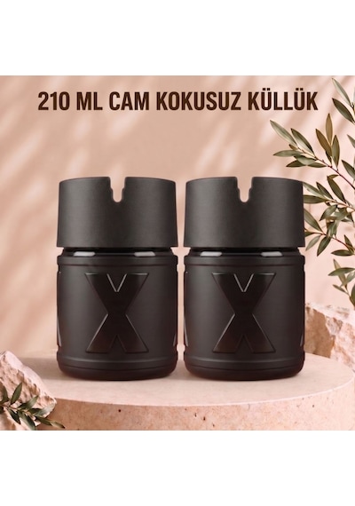 2 Adet X Cam Kokusuz Küllük Koku Hapseden Kapaklı Rüzgar Önleyici Kapaklı Araç Ve Ev Kullanımına Uygun Siyah 210 Ml