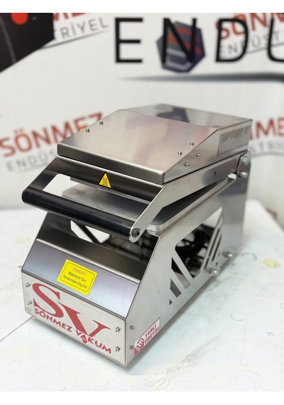 Sönmez Vakum Tekli 177 117 Oval Tabak Kapatma Makinesi Yemek Paketleme
