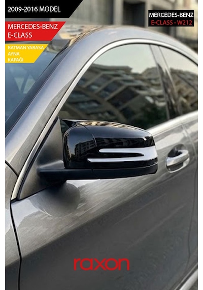 Mercedes-benz E-class W212 2009-2016 Batman & Yarasa Ayna Kapağı Parlak Piano Black Sport