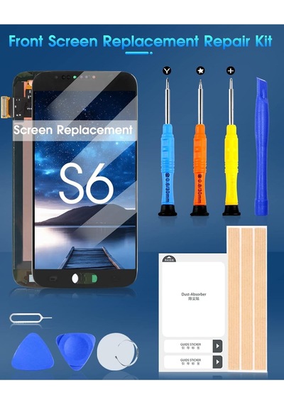 Samsung Uyumlu Galaxy S6 Sm-g920 İçin Lcd Ekran Dokunmatik Aaa Kalite Siyah