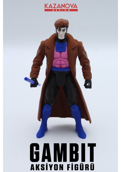 Kazanova Design Gambit Aksiyon Figürü 14 Cm X-men Marvel Masaüstü Dekoratif Hediyelik