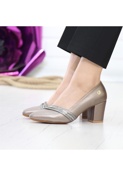 Nesil Shoes Desca 614 Platintopuklu Günlük Kadın Ayakkabı-platin Sıvama Platin Sıvama