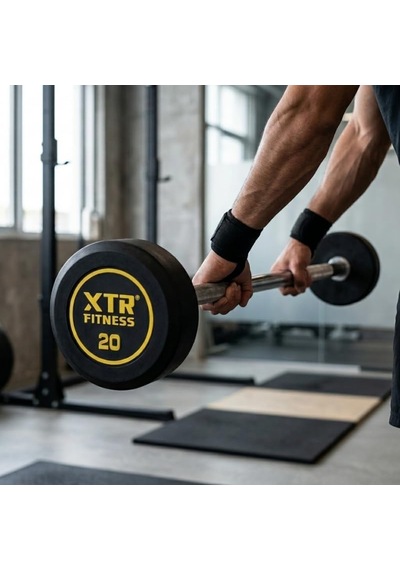 Düz Sabit Bar Çelik Gövde, 3 Mm Kauçuk Kaplama, 30 Mm Çap, Sabit Ağırlık Barı, Fitness Ve Kuvvet Antrenman