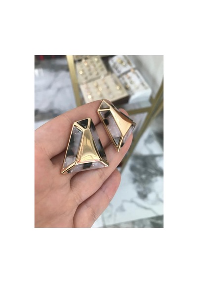 Özel Seri Geometrik Küpe Çok Renkli