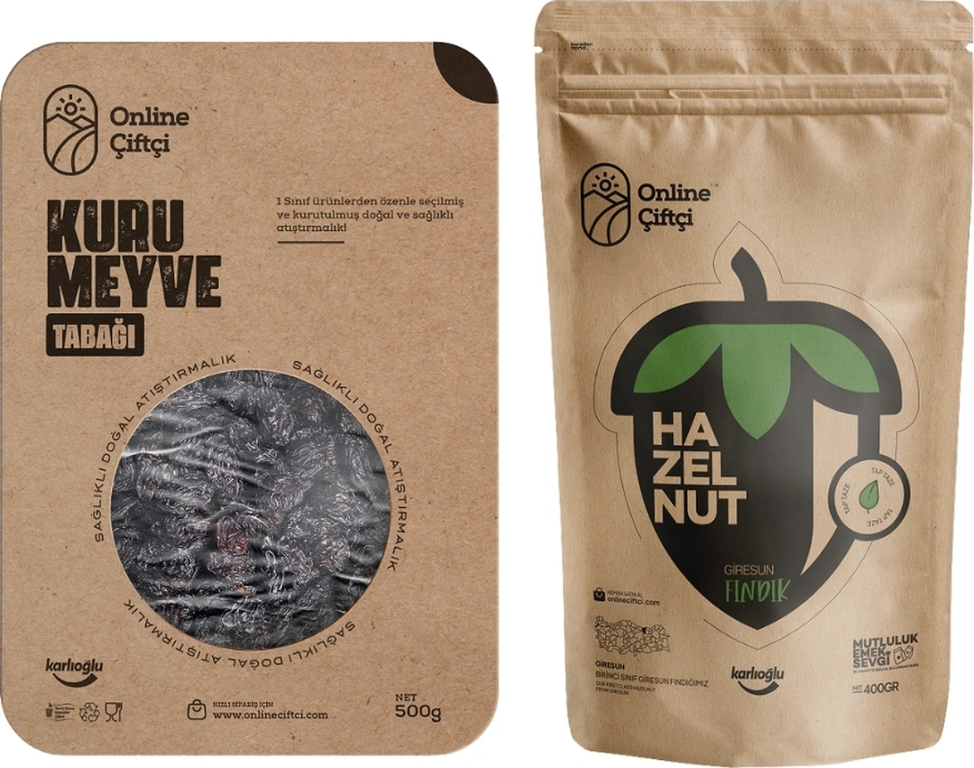 Online Çiftçi Kan Üzümü 500 G + Çiğ Fındık 400 G