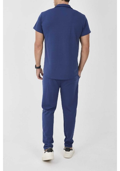 Mcz Giyim Lacivert Renk Krep Kumaş Slim Fit Erkek Pantolon - Gömlek Alt Üst Takım