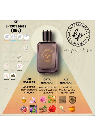 Kimyagerden E-1301 Erkek Parfüm EDP 50 ML