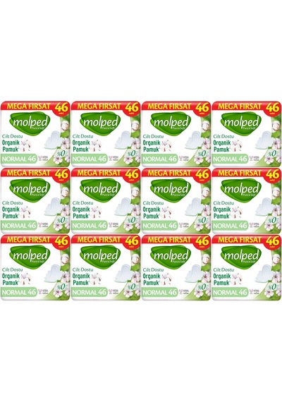Molped Pure&soft Hijyenik Ped Normal 552 12pk 46 Adet Mega Pk