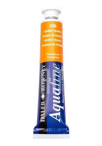 Daler Rowney Aquafine Tüp Sulu Boya 8 Ml. 636 Rowney Orange Çok Renkli