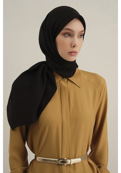 Armine Siyah Lyocell Eşarp 01 Siyah