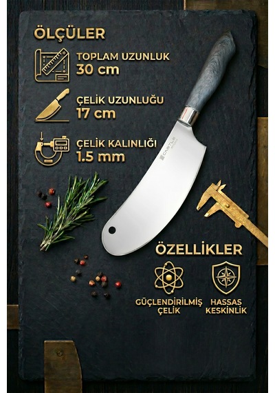 Silver Gray Serisi 4 Lü Mutfak Bıçağı Et Ekmek Sebze Mutfak Şef Bıçak Seti Mft-784 Gri