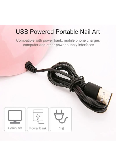 Gaman 54 W Uv Işık Fototerapi Işığı Usb Kablolu Oje Kurutucu
