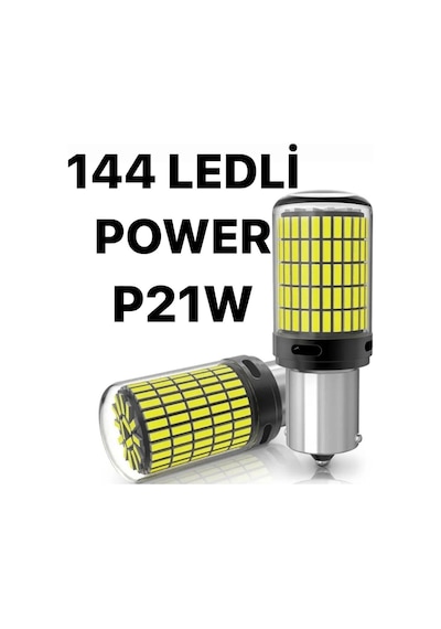P21w 144 Ledli Ultra Parlak Geri Vites Park Ampül Tek Duy Beyaz