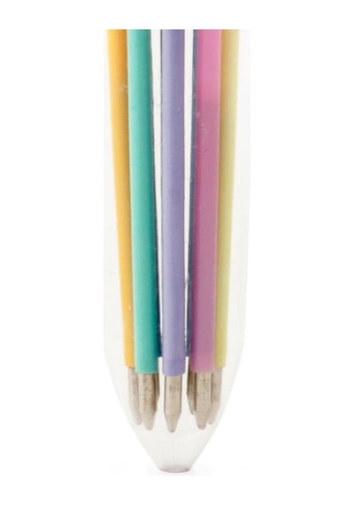 Kikkerland Rainbow Multi 10'lu Tükenmez Kalem Çok Renkli