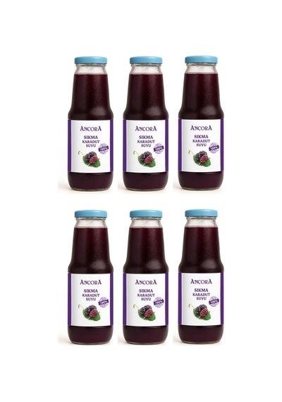 Ancora Sıkma Karadut Suyu 1 Lt X 6 Adet