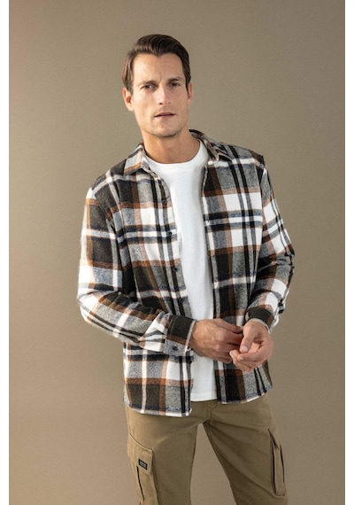 DeFacto Regular Fit Kareli Oduncu Flanel Uzun Kollu Gömlek S9275AZ24AUKH406 DeFacto Regular Fit Kareli Oduncu Flanel Uzun Kollu Gömlek S9275AZ24AUKH406
