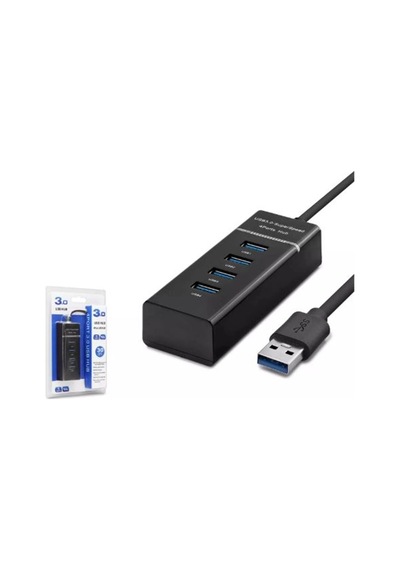 Hadron Hdx7017 Usb3.0 Hub 3-usb + Usb3.0 30cm Siyah Kdo