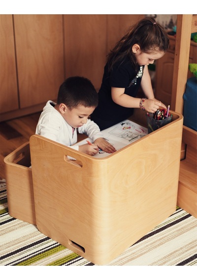 Ens Kids Collection Flexy Çocuk Ahşap Masa & Sandalye Takımı Kahverengi