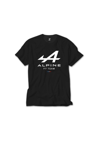 Alpine F1 Siyah Tişört Siyah