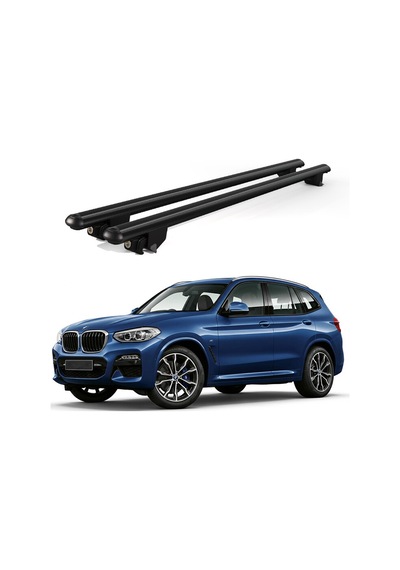 Kanca Bmw X3 2018 Ve Sonrası Uyumlu Siyah Kilitli Ara Atkı 120cm Port Bagaj Tavan Barı