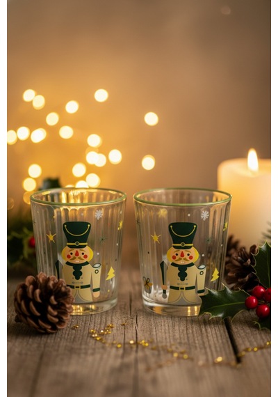 Nutcracker 2'li Optik Meşrubat Bardağı 360 Ml Yeşil