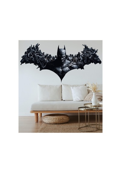 Kötü Karakterler Ve Batman Duvar Sticker 100x50 Cm
