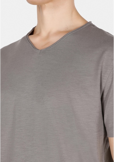 Colin's Colins Regular Fit V Yaka Düz Erkek Yeşil Kısa Kol Tişört Cl1058584 Q1.v1 Lkh Açık Haki
