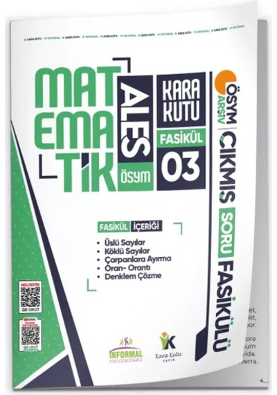 2026 Ales Matematik Kara Kutu 3.fasikül Ösym Çıkmış Soru Üslü-köklü Sayılar-denklem Çözme Modülerset